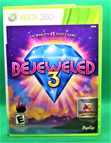 Jogo De Quebra-cabeça Bejeweled 3 Xbox 360 Original Mídia