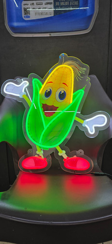 Anuncio Luminoso Elote Imagen Uv Y Neon Led 55x54