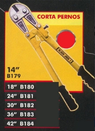 Tijera Alicate Corta Pernos Alambre 14 PuLG Black Jack B179