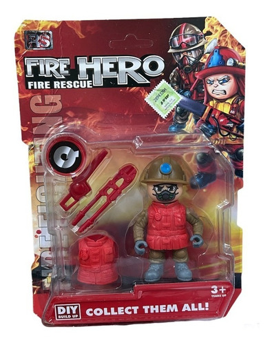 Bombero Figura Coleccionable Con Accesorios Blister 6529