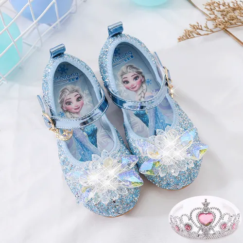 Zapatos Frozen Elsa Princess Con Suela Blanda, Sandalia Para