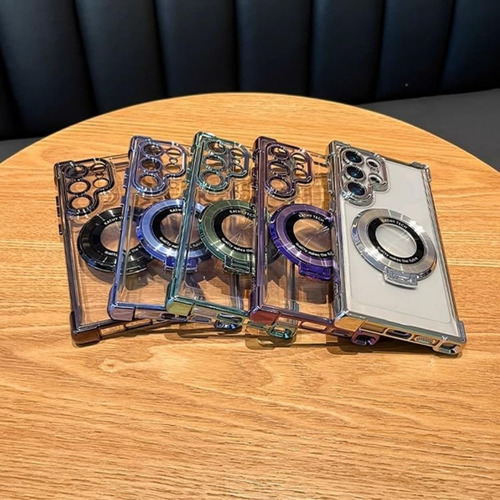 Funda De Teléfono Anticaída Con Soporte De Anillo Invisible Para Samsung