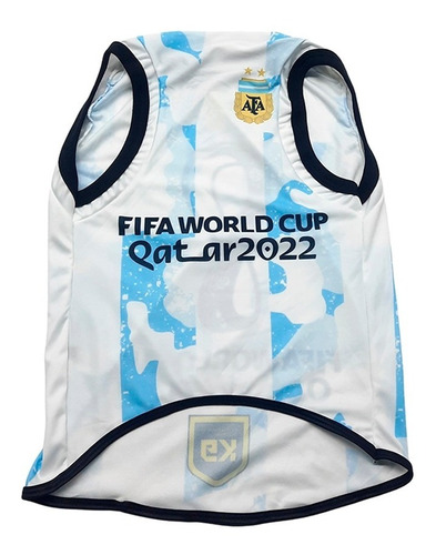 Camiseta Abrigo Perro Mascota Argentina Futbol Mundial K9