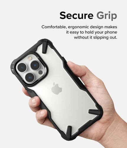 Funda Para iPhone 14 Pro Ringke Fusion X Uso Rudo Militar Color Negro