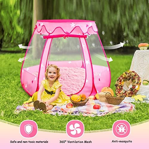 Princess Castle Girls Play Tent Con Alfombra Pop Up Play Ten