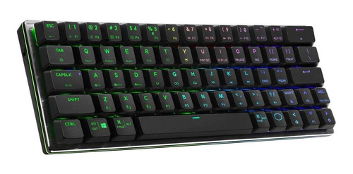 Teclado Mecanico Inalambrico 60% Gunmetal Sk622 Red Switches