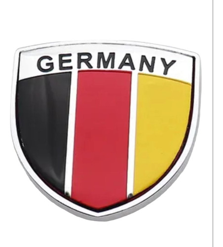 2 Emblema 3d  Pequeño Metal Alemania Escudo  