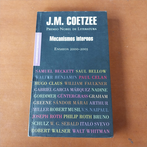 Libro Mecanismos Internos. Ensayos Literarios. J. M. Coetzee