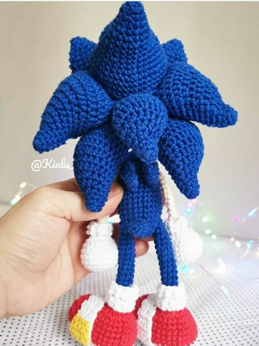 Patrón Amigurumi Crochet De Sonic En Castellano