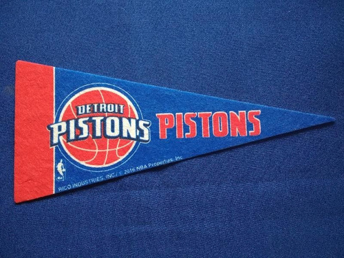 Mini Banderín Nba - Detroit Pistons - Basquetbol - Rico