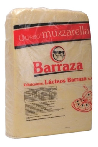 Plancha Muzzarella Barraza 10 Kg Sin Tacc