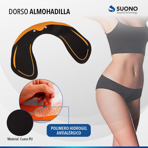 Imagen 6 de 10 de Electro Estimulador Muscular Glúteos Cadera Smart Fitness