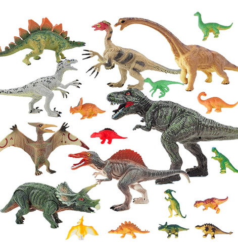 E Eakson Paquete De 27 Figuras De Dinosaurios Para Ninos, Ju