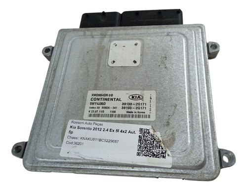Kit Módulo Injeção Kia Sorento 2.4 Auto Cod. 39133-2g171 (Usado)