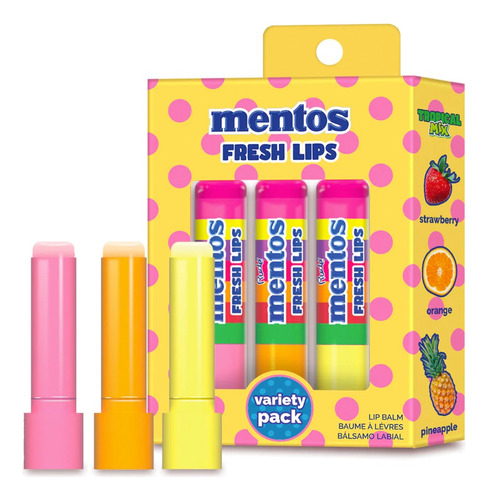 Pack Balsamo Labial Fresh Lips Mentos X Rude Cosmetics 