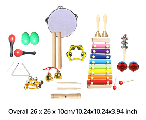 Juego De 20 Instrumentos Musicales Para Niños, Instrumentos