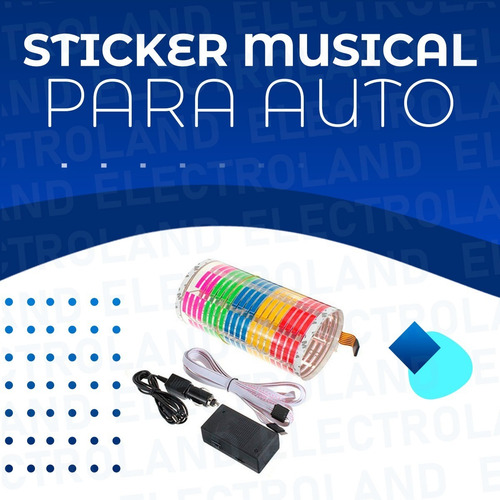 Imagen 2 de 10 de Luces Ritmicas Led Para Auto Auto Adhesivas 12v Luneta Rgb