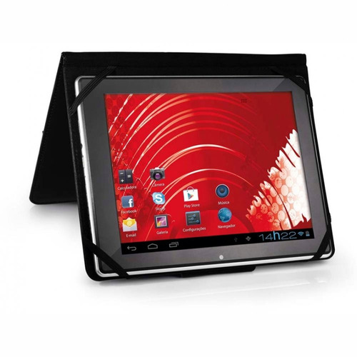 Capa E Suporte Multilaser Para Tablet 8 Pol Preto Bo183