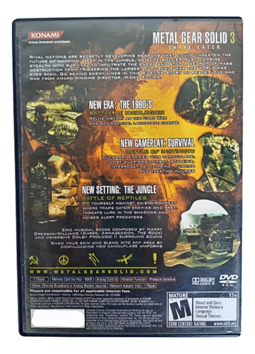 Metal Gear Solid 3 Para Play 2 Formato Fisico Original (Usado)