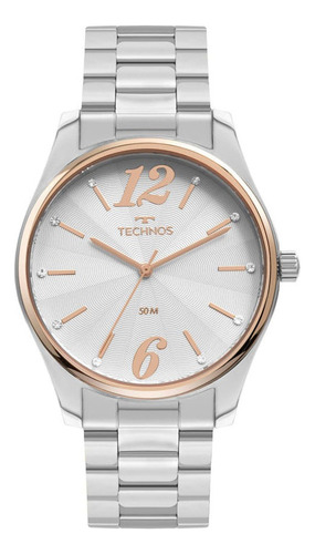 Relógio Prata Feminino Technos Trend 2035mwu/1k
