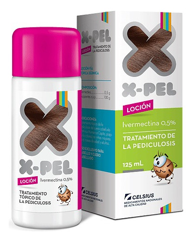 X-pel® Loción Piojicida 125 Ml ( Ivermectina 0,5% )