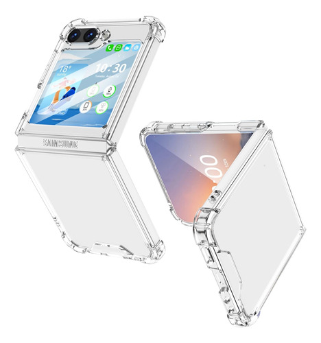 Diseñado Para Samsung Galaxy Z Flip 5 Funda Transparente, 5