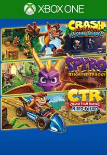 Crash + Spyro Triple Play Bundle Xbox One 25 Digitos Digital