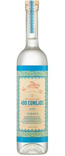 Destilados Mezcal Mezcal Joven 400 Conejos Espadin 750 Ml.*