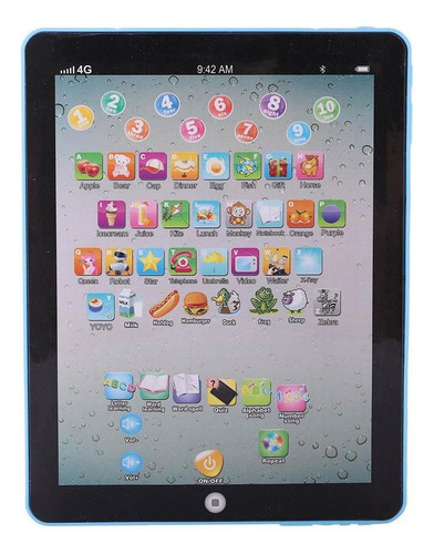Tablet Pad Niños Niños Electrónico Preescolar Inglés