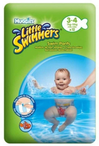 Pañales De Natacion Desechables Little Swimmers De Huggies