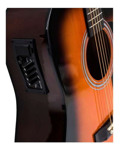 Imagen 3 de 3 de Guitarra Electroacústica Memphis 964 para diestros sunburst