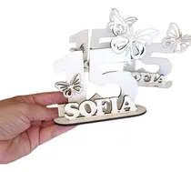 Comprar Centros  Mesa 15 Años Nombre Personalizado Mariposa Corona