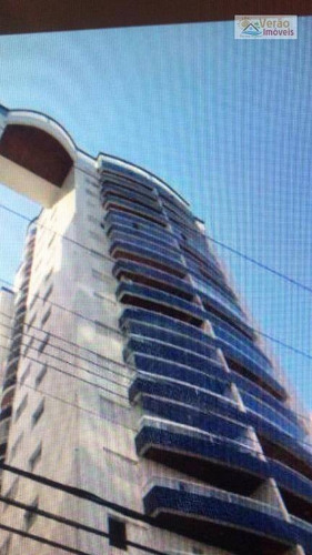 Imagem 2 de 19 de Apartamento Com 3 Dormitórios À Venda, 123 M² Por R$ 490.000,00 - Canto Do Forte - Praia Grande/sp - Ap0107