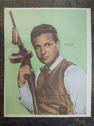 Los Intocables (robert Stack) * Poster Canal Tv * 1960 *