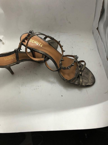 Sandália Feminina Metalizada, Schutz