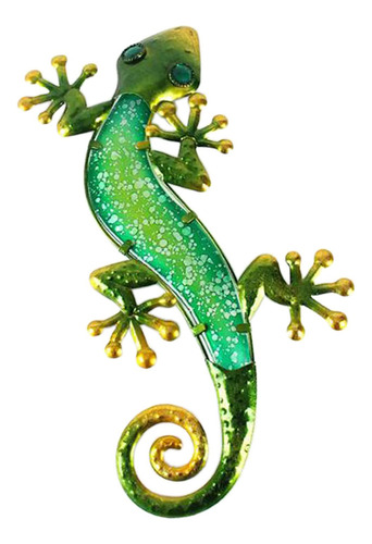 Metal Gecko Pared Decorativa Lagartija Colgar Interior Y