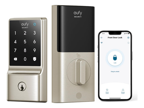 Smart Lock Eufy Security C210, Cerradura De Puerta De Entrad