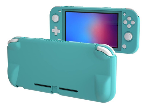 Carcasa Color Turquesa Para Nintendo Switch Lite De Plastico