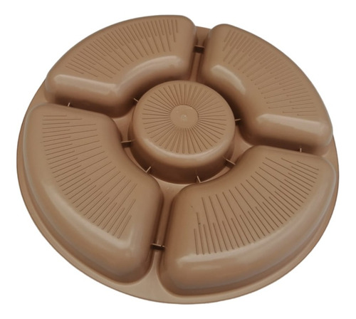 Plato Botanero De 5 Divisiones, De 30cm Incluye 6 Pzs