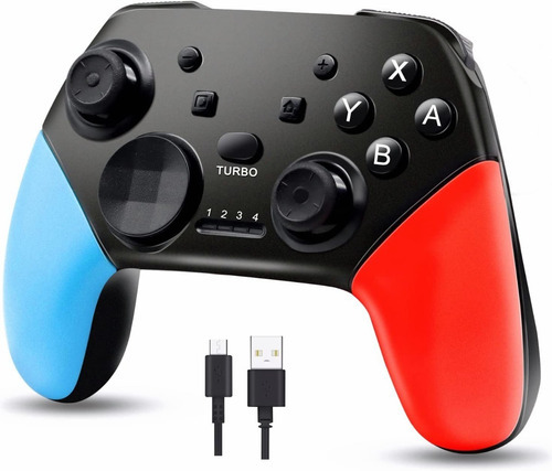 Mando Para Nintendo Switch, Controlador Inalámbrico Color Azul Y Rojo