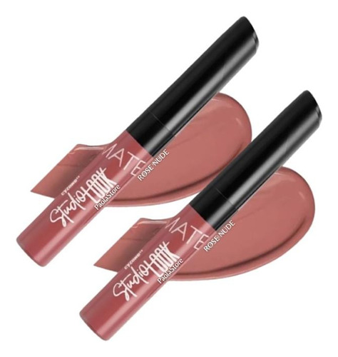 Labial Líquido Mate Studio Look Color Rose Nude .x2 Cyzone