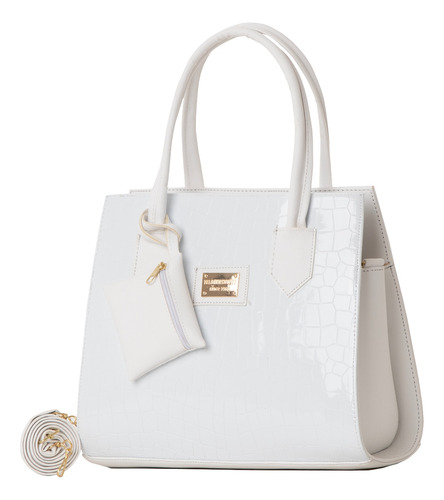 Bolso De Mujer Fana Brina Color Blanco Especial M3827 !!!