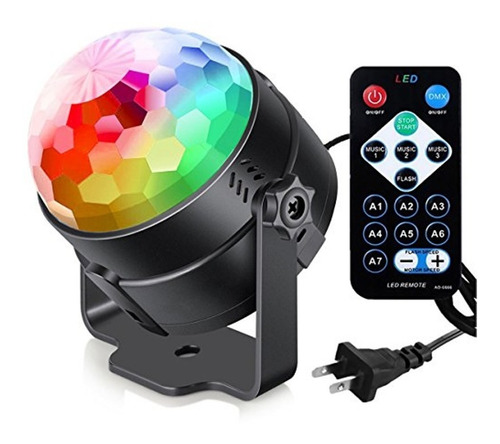 Bola De Luces Led Rgb Audioritmica Discoteca + Control 