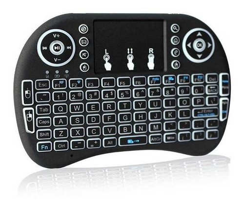 Mini Teclado Inalámbrico Usb Con Luz Para Laptop Smart Tv Pc