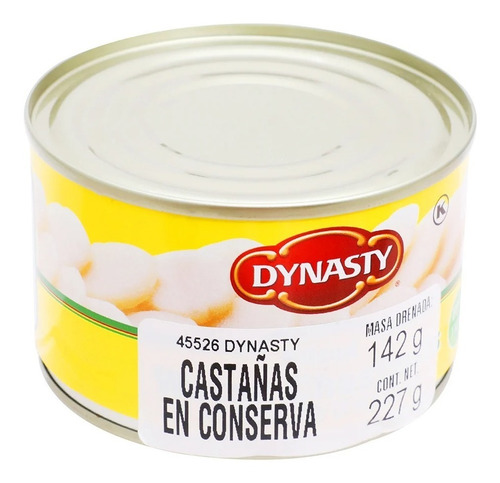 Caja De Castañas En Conserva Dynasty - 12 Latas De 227 G.