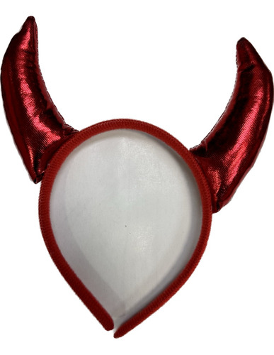 Diadema Cuernos Diablita Roja Halloween Diablo Diablito