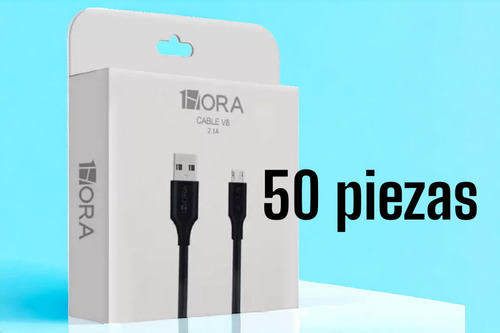 Cable Micro Usb V8 Negro 1hora Cab236 Usb