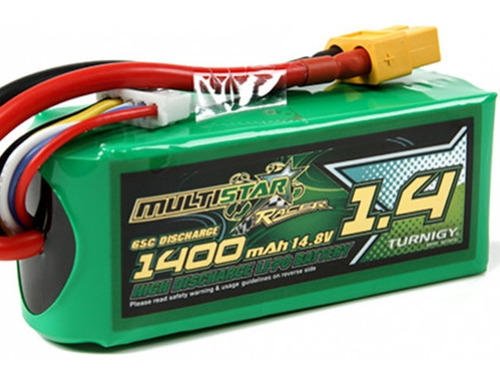 Lipo Bateria 1400 Mah 3s 11.1v 65c Multistar (1300)