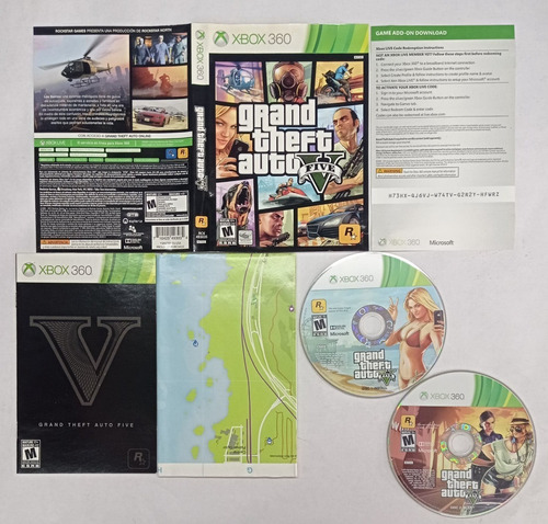 Grand Theft Auto V Xbox 360 B Rtrmx Vj (Usado)