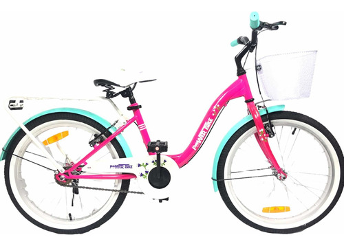 Bicicleta Aro 20 Paseo Niña Fucsia- Turquesa